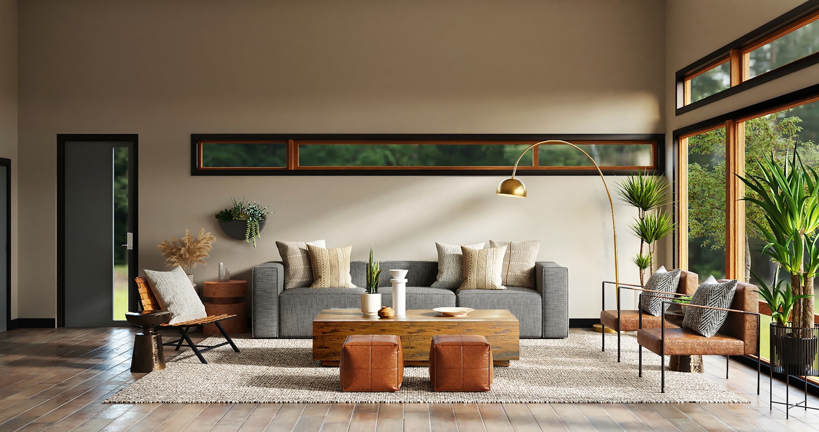 Home interior being restored after water damage